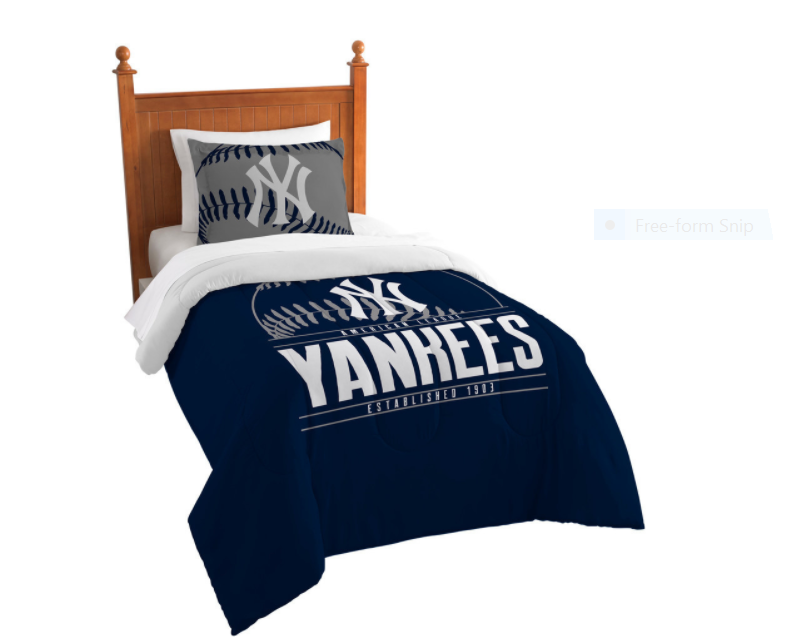 Yankees Grandslam Twin Comforter Set, New York Yankee Bedding Twin Set