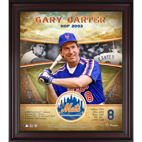 Gary Carter New York Mets Framed 15" x 17" Hall of Fame Career Profile