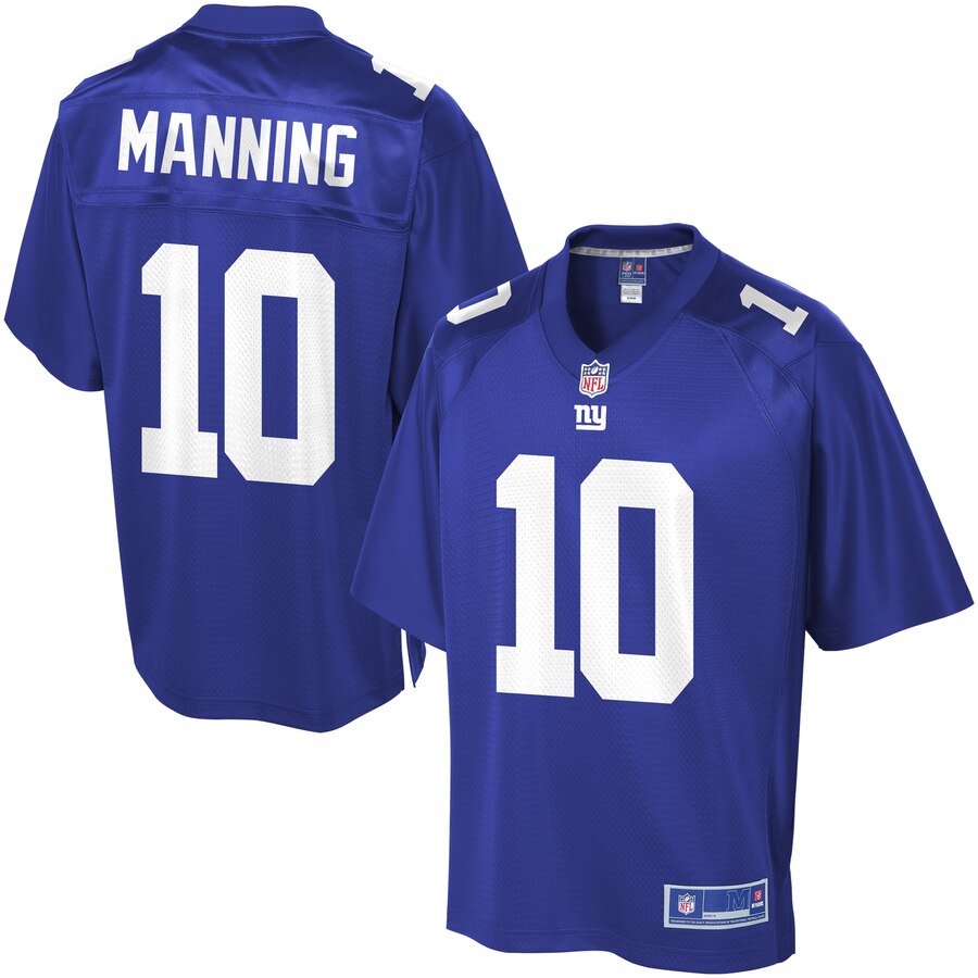 Pro Line Men's New York Giants Eli Manning Team Color Jersey