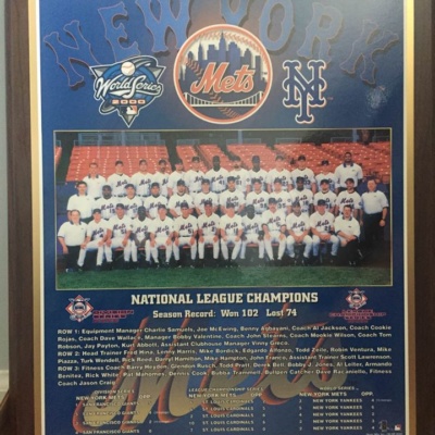 Mets 2000 National Championship Plaque