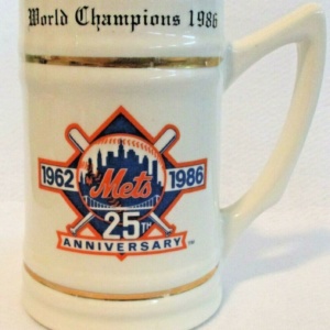 New York Mets World Series Champions 1986 Collectible Stein/Mug