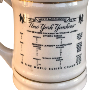 1999 New York Yankees World Series Champions Stein Collectible Tankard Mug