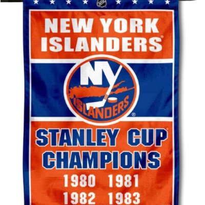 New York Islanders 4 Time Stanley Cup Champions Double Sided Garden Flag