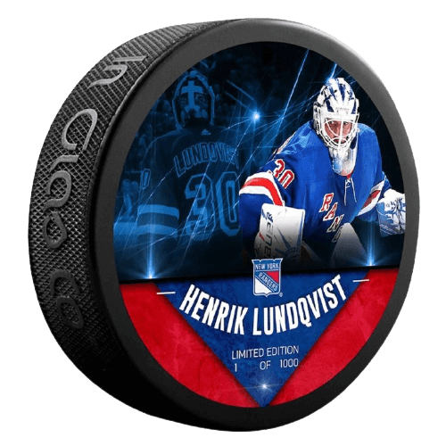 Henrik Lundqvist New York Rangers  Puck
