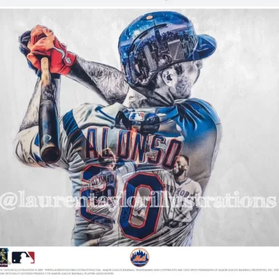 Pete Alonso – Officially Licensed MLB Print – Limited Release