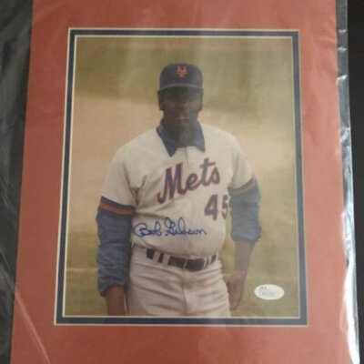 Bob Gibson Signed Mets Jsa Signed Photograph
