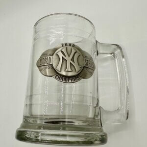 NY Yankees Glass Mug 2000 World Series Champions