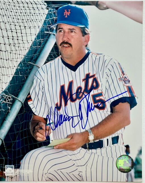 Davey Johnson autographed photo