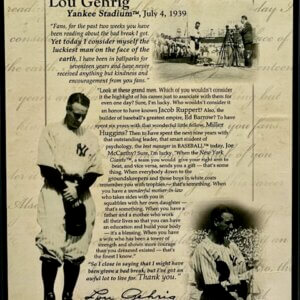 Lou Gehrig farewell speech