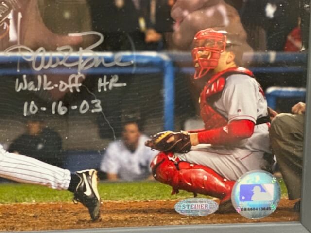 Aaron Boone Signed Walk-Off HR Photo Yankees 2003 - NY Sports Shop