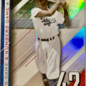 Jackie Robinson Topps Chrome No.42 Numbers Game Card