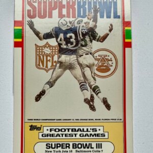 Topps Super Bowl Football’s Greatest Game Card-