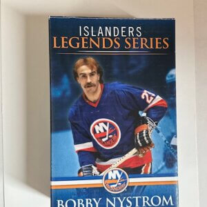 Bobby Nystrom Islanders locker photo from the Legend Series celebrating the 1980 Stanley Cup dynasty era