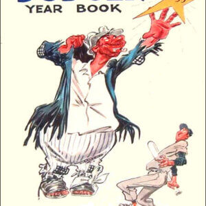 1955 Brooklyn Dodgers yearbook featuring classic Ebbets Field cover design from the team’s championship season