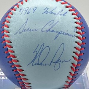 Nolan Ryan autographed 1969 World Series baseball for Mets collectors
