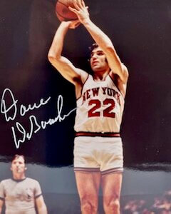 Dave DeBusschere Signed Photo NY Knicks