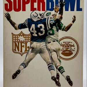 1969 NFL Super Bowl III Program NY Jets vs Baltimore Colts