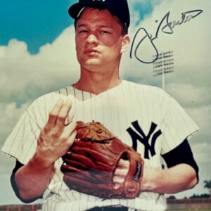 Jim Bouton Signed Yankees Photo with JSA Authentication