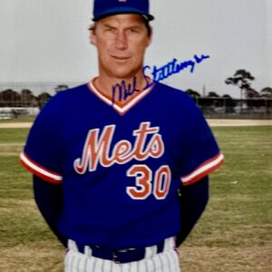 Mel Stottlemyre Autographed New York Mets Photo