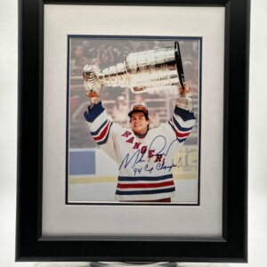 Mike Richter Autographed New York Rangers Stanley Cup Photo