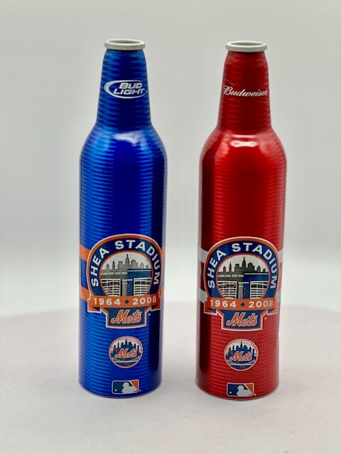 Shea Stadium Bud Light Commemorative Beer Bottles