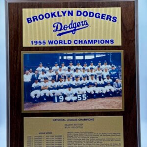 Brooklyn Dodgers 1955 World Series Champions Plaque