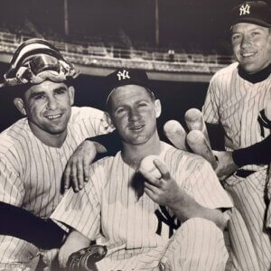 Yogi Berra Whitey Ford Mickey Mantle Photo