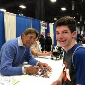 Joe Namath and Ethan-Photo-Support Your Team in Pictures
