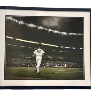 Mariano Rivera number 42 running to mound