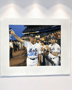 Bobby Valentine Signed Mets NYPD Tribute Photo 9/21/2001