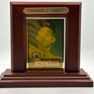 1952 Topps Mickey Mantle Commemorative Card #2 of 19 Plaque