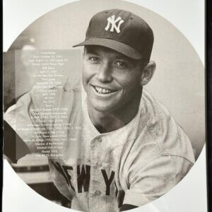 Mickey Mantle’s framed New York Yankees photo