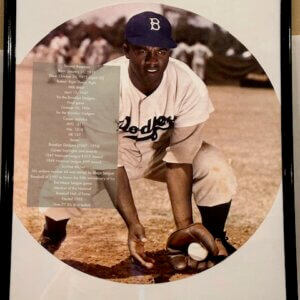 Jackie Robinson Fielding Ground Ball