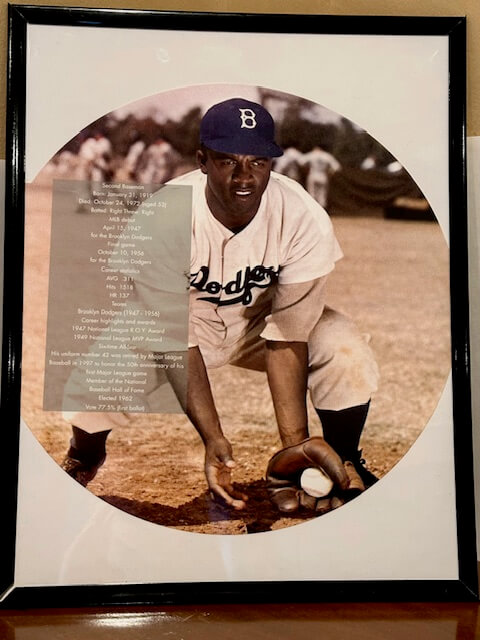 Jackie Robinson Fielding Ground Ball