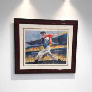 Joe DiMaggio Signed LeRoy Nieman Print