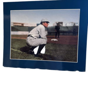 1909 photograph of New York Giants manager John McGraw at the Polo Grounds from the Conlon and Cooperstown Collections
