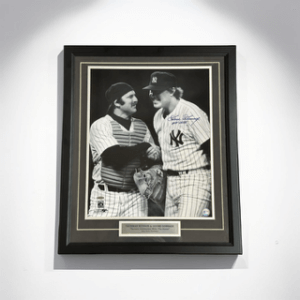 Goose Gossage w/Thurman Munson (Yankees) signed framed photo