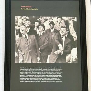 President John F. Kennedy throws out the first ball for the opening day of baseball season 1961