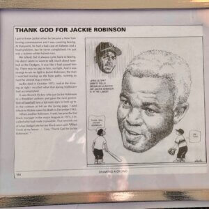 Bill Gall Illustration: April 15, 1947: Jackie Robinson’s Ebbets Field Debut