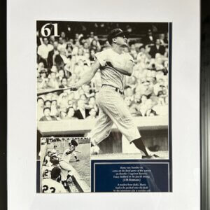 Roger Maris Photo – Hitting Home Run No. 61 on October 1, 1961