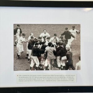 Bobby Thomson “Shot Heard ’Round the World” Framed Photo
