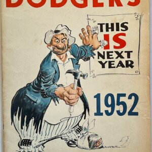 1952 Brooklyn Dodgers Yearbook – Vintage Ebbets Field Collectible