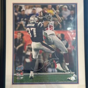 David Tyree Helmet Catch Signed 22×26 Photo – Super Bowl XLII